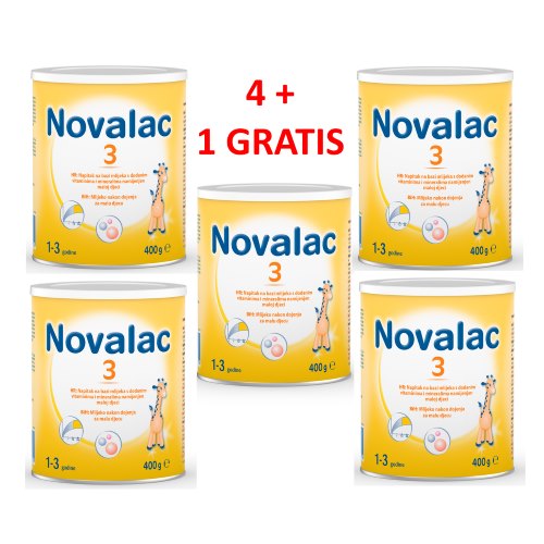 NOVALAC 3 MLIJEKO ZA DJECU 400G 4+1 GRATIS