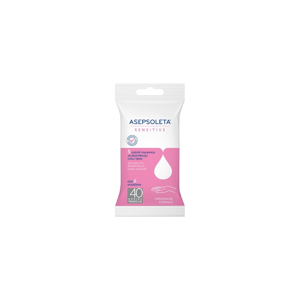 ASEPSOLETA SENSITIVE ANTISEPTIČKE MARAMICE A5