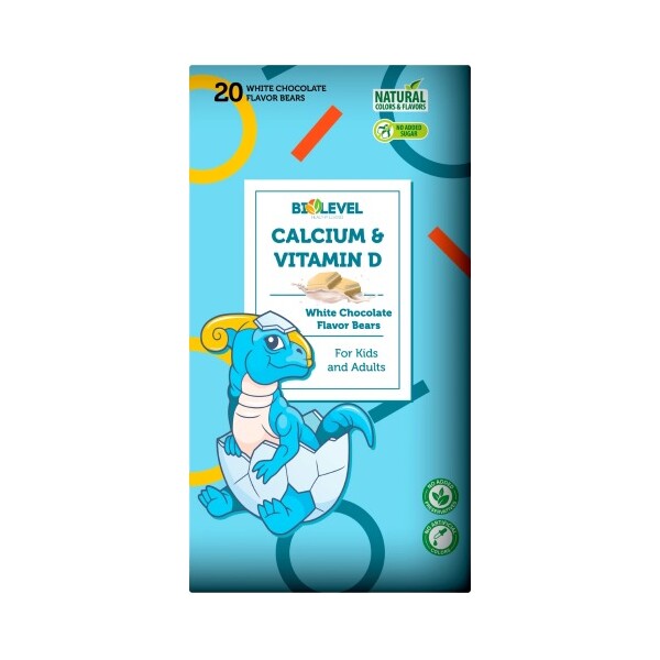 BIOLEVEL KALCIJ + D3 ČOKOLADICA A20