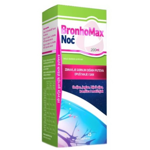 BRONHOMAX NOĆ SIRUP 200ML HAMAPHARM