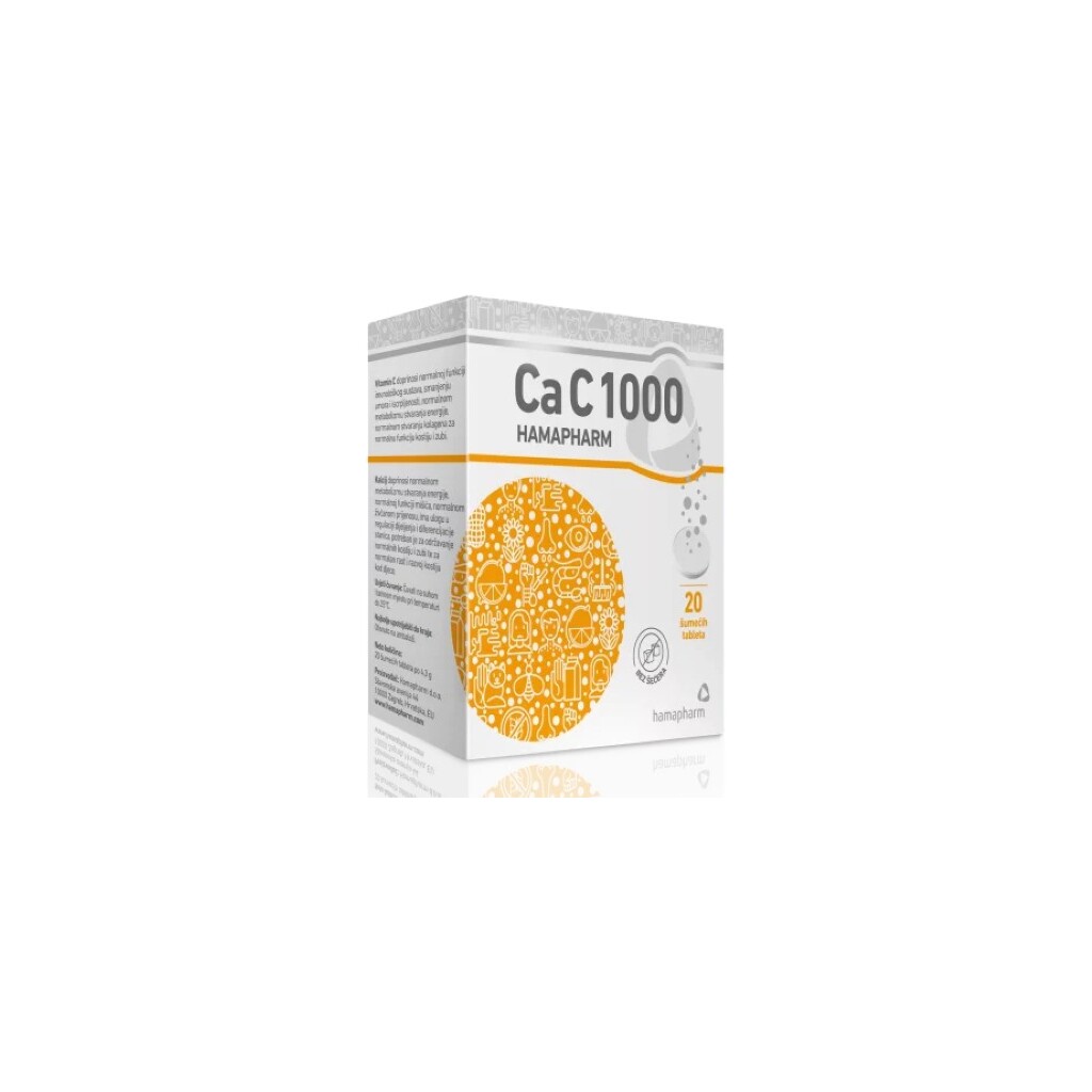 CA C 1000 HAMAPHARM ŠUMEĆE TABLETE A20