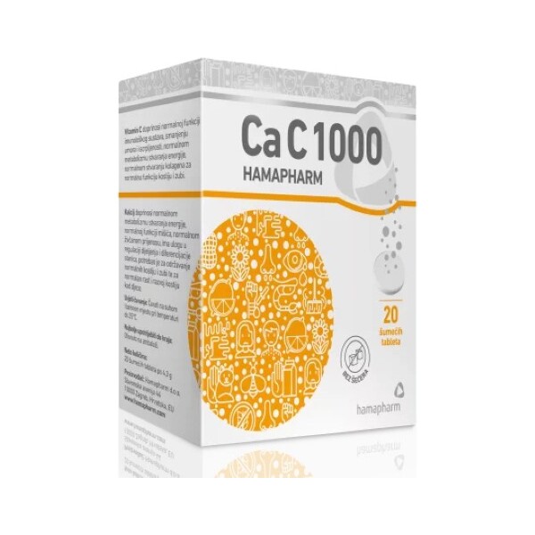 CA C 1000 HAMAPHARM ŠUMEĆE TABLETE A20