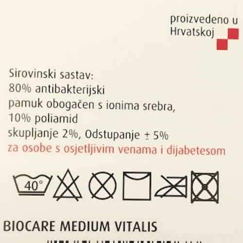 ČARAPE ZA DIJABETIČARE BIOCARE MEDIUM VITALIS