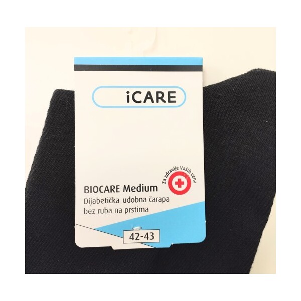 ČARAPE ZA DIJABETIČARE BIOCARE MEDIUM VITALIS