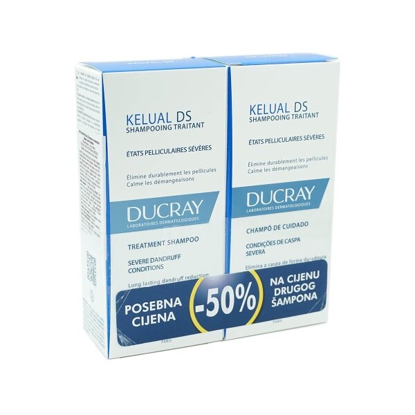 DUCRAY KELUAL DS ŠAMPON PROTIV PERUTI DUO 2X100ML