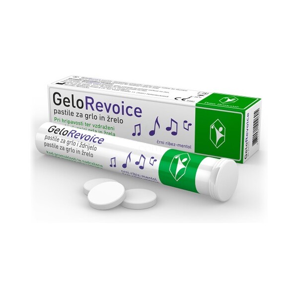 GELOREVOICE PASTILE ZA GRLO CRNI RIBIZ MENTOL A20