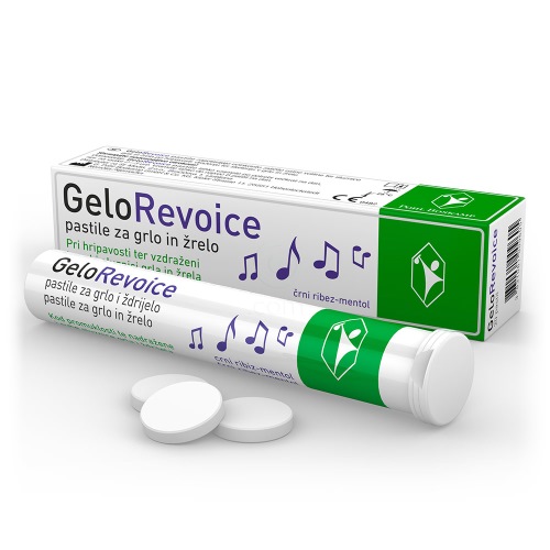 GELOREVOICE PASTILE ZA GRLO CRNI RIBIZ MENTOL A20