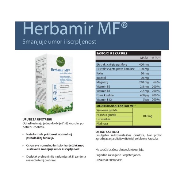 HERBAMIR MF KAPSULE A30 HERBA CROATICA