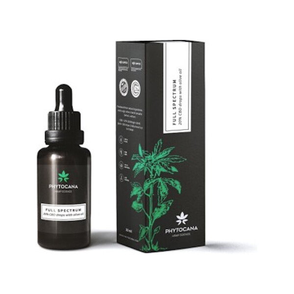 PHYTOCANA FULL SPECTRUM 20% CBD KAPI 10ML