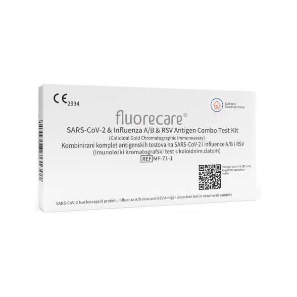 TEST SARS-COV-2 + INFLUENCA A/B +RSV KOMBINIRANI FLUORECARE