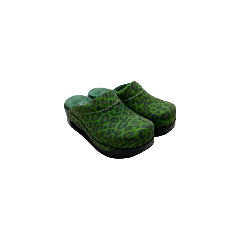 ANATOMSKE KLOMPE HIPPOCRATES AIR ART 2022 GREEN LEOPARD