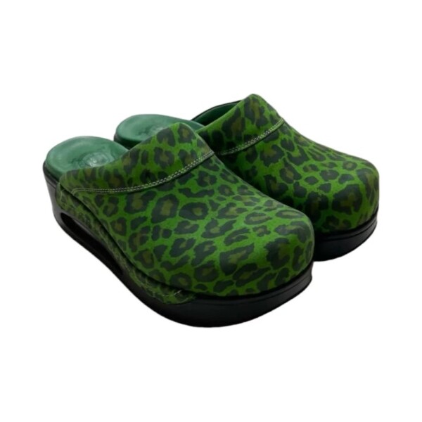 ANATOMSKE KLOMPE HIPPOCRATES AIR ART 2022 GREEN LEOPARD