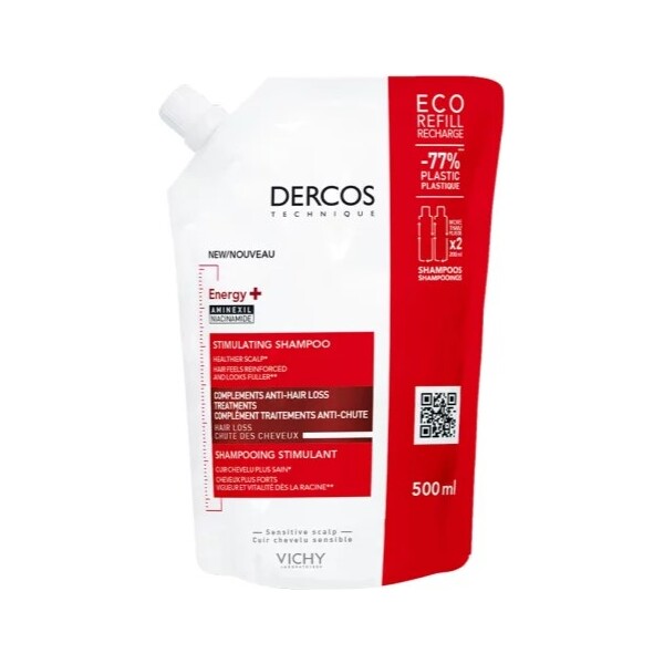 VICHY DERCOS ENERGY ŠAMPON PROTIV ISPADANJA KOSE REFILL 500ML