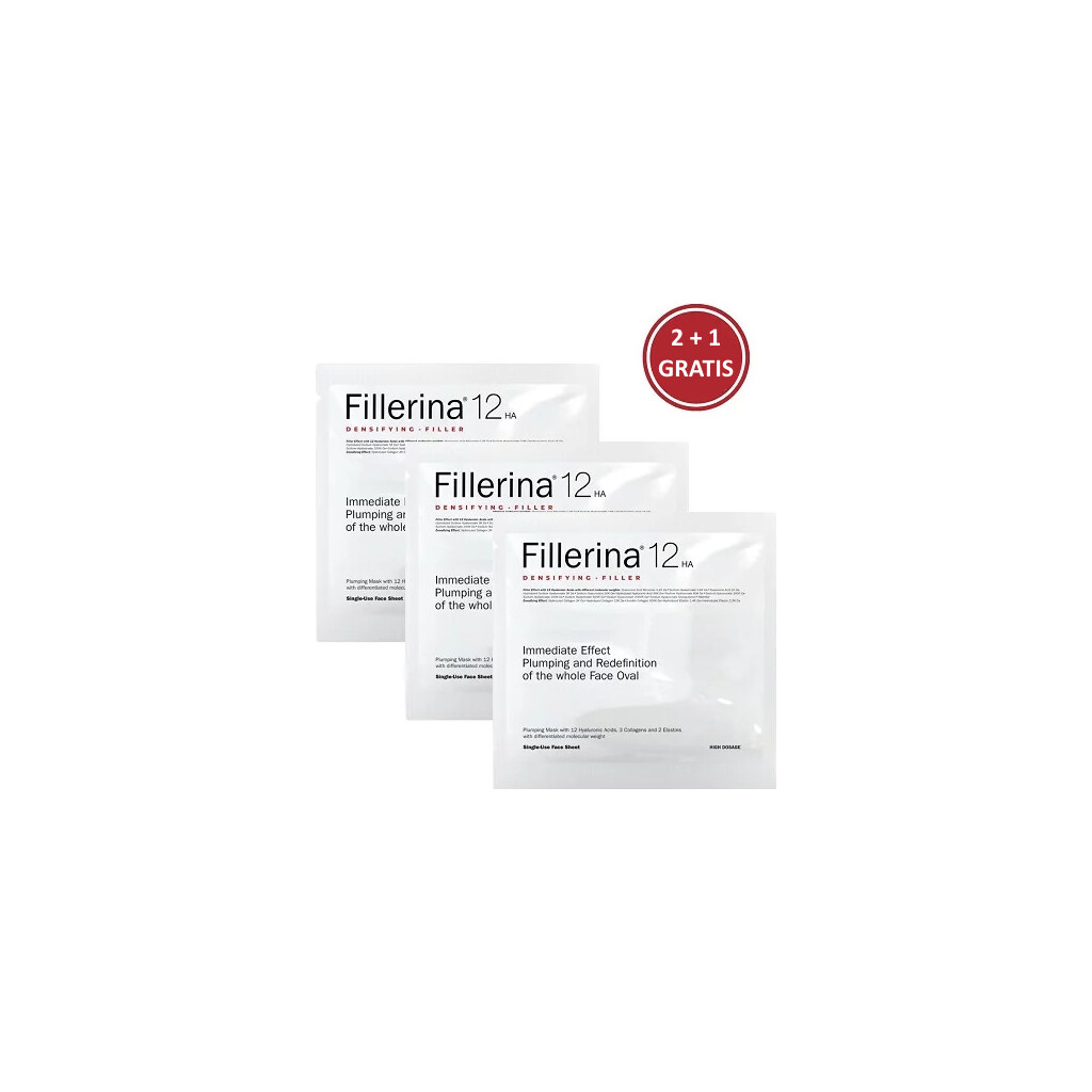 FILLERINA 12HA DENSIFYING-FILLER PLUMPING MASKA ZA LICE 2+1 GRATIS