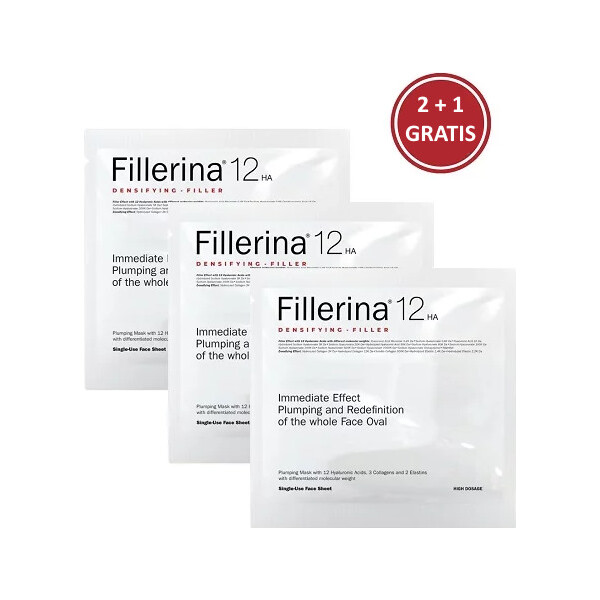FILLERINA 12HA DENSIFYING-FILLER PLUMPING MASKA ZA LICE 2+1 GRATIS