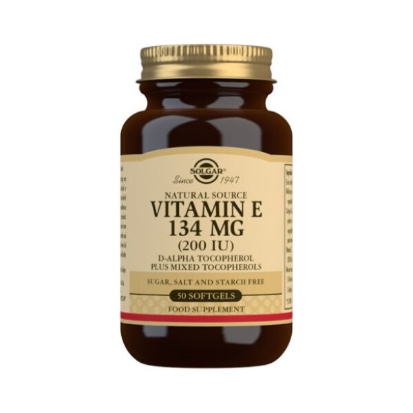 SOLGAR VITAMIN E 200 IU KAPSULE A50