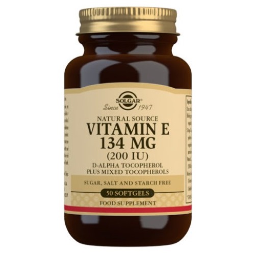 SOLGAR VITAMIN E 200 IU KAPSULE A50