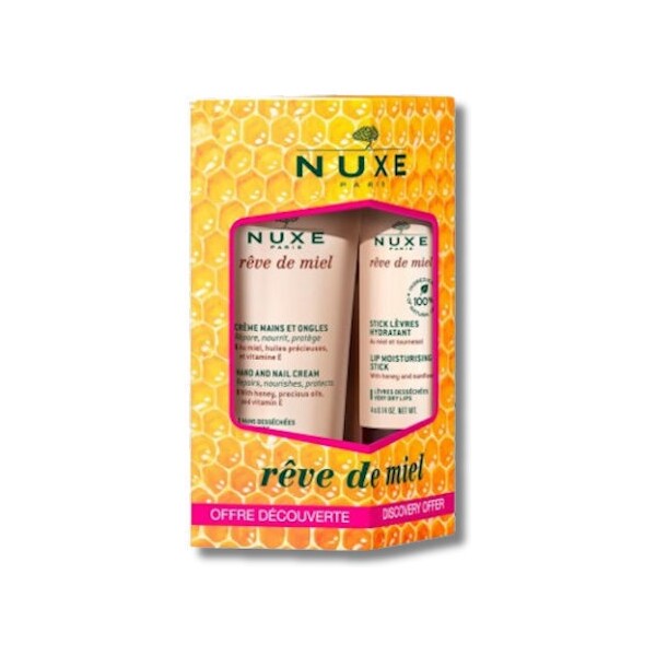 NUXE REVE DE MIEL KREMA ZA RUKE 30ML + STIK ZA USNE PROMO