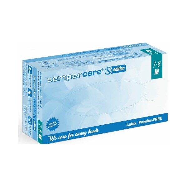 SEMPERCARE RUKAVICE LATEX BEZ PUDERA VELIČINA M