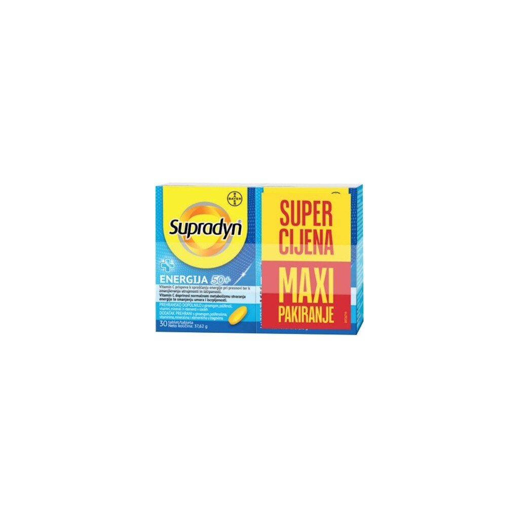 SUPRADYN ENERGIJA 50+ TABLETE A30 1+1 PROMO