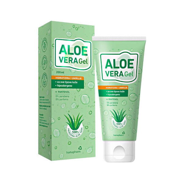 ALOE VERA GEL 200ML HAMAPHARM