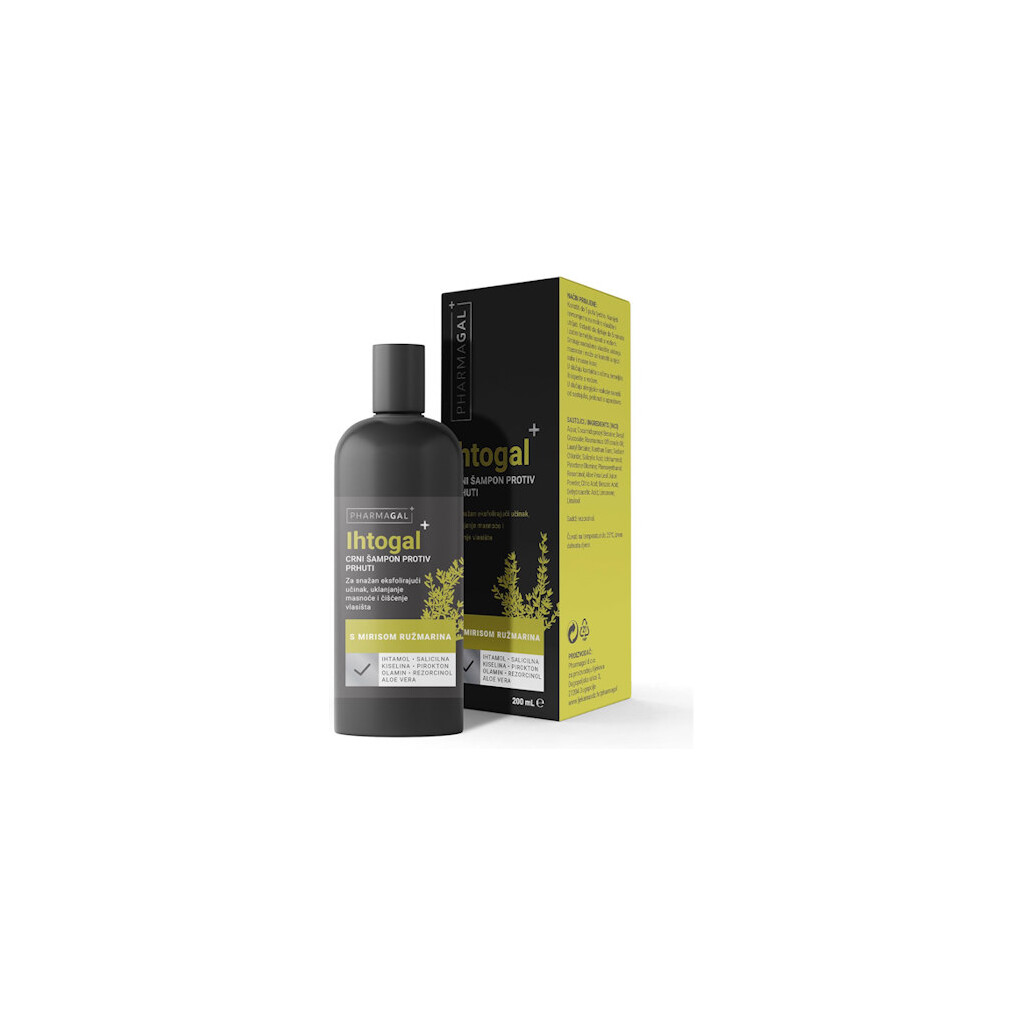 IHTOGAL CRNI ŠAMPON PROTIV PRHUTI 200ML PHARMAGAL