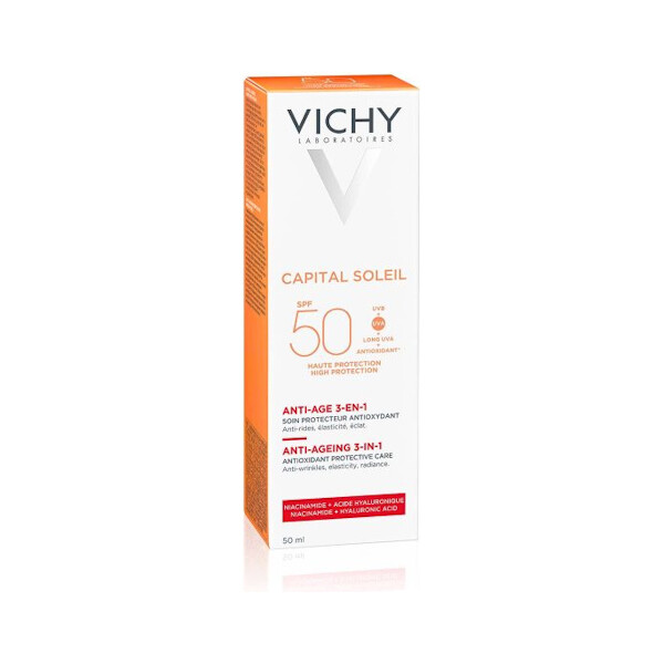 VICHY SUN CAPITAL SOLEIL ANTI AGE 3U1 KREMA SPF50 50ML
