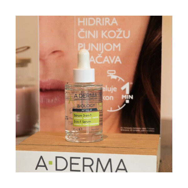 A-DERMA BIOLOGY HYALU SERUM 3U1 30ML