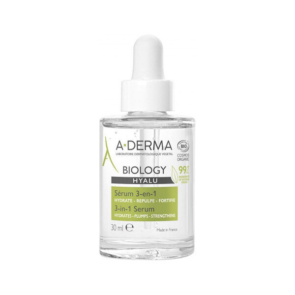 A-DERMA BIOLOGY HYALU SERUM 3U1 30ML