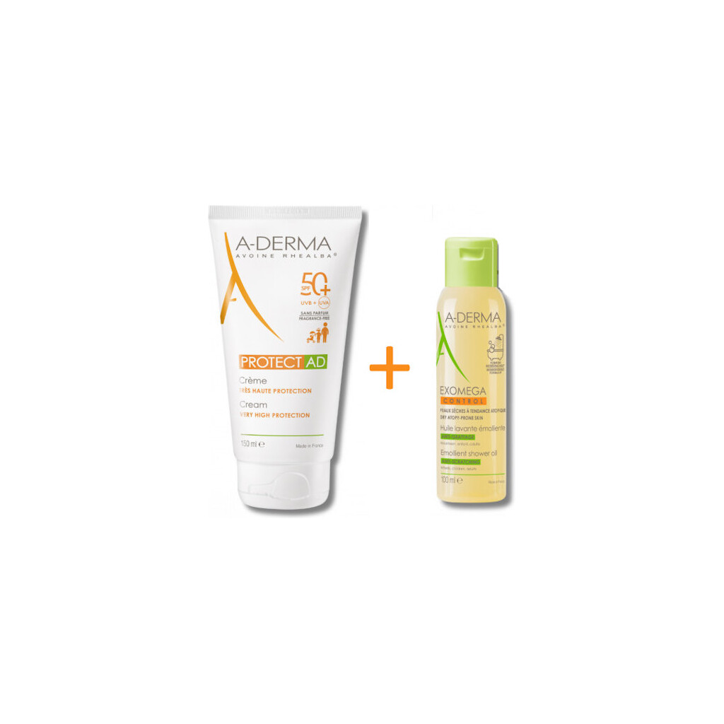A-DERMA PROTECT AD KREMA 150ML+ EXOMEGA CONTROL ULJE 100ML PROMO