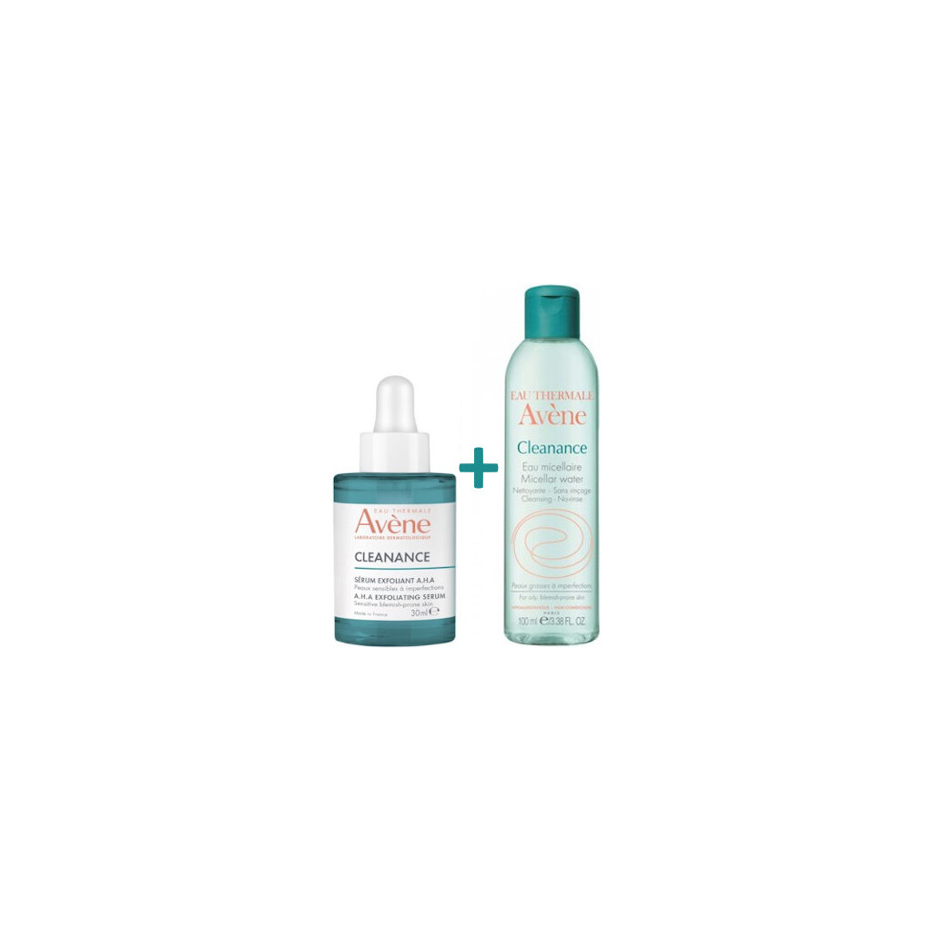 AVENE CLEANANCE AHA SERUM 30ML + MICELARNA VODA 100ML PROMO