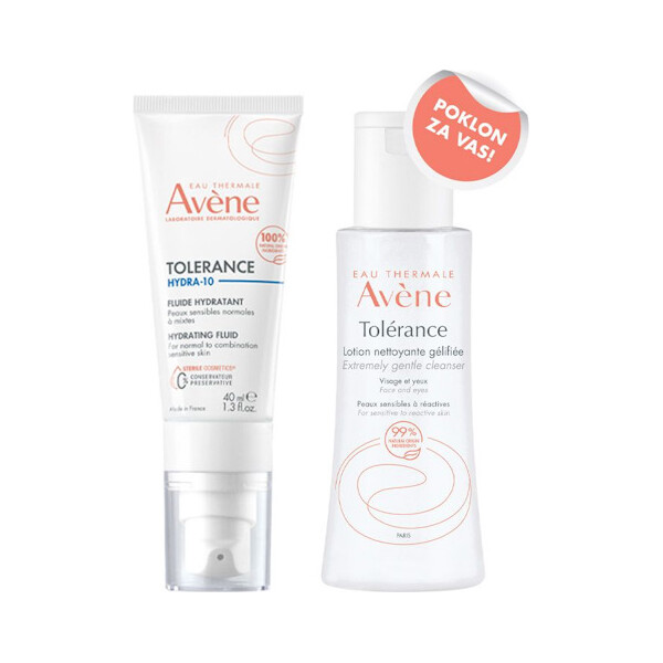 AVENE TOLERANCE HYDRA 10 KREMA 40ML+ TOLERANCE LOSION 100ML PROMO