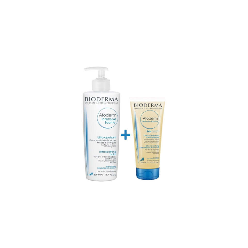 BIODERMA ATODERM INTENSIVE BALZAM 500ML + ATODERM ULJE 100ML PROMO