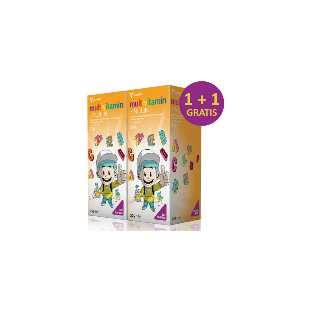 YASENKA MULTIVITAMIN ZA DJECU + INULIN 225ML 1+1