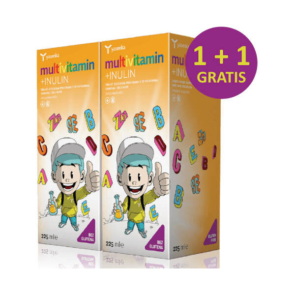 YASENKA MULTIVITAMIN ZA DJECU + INULIN 225ML 1+1