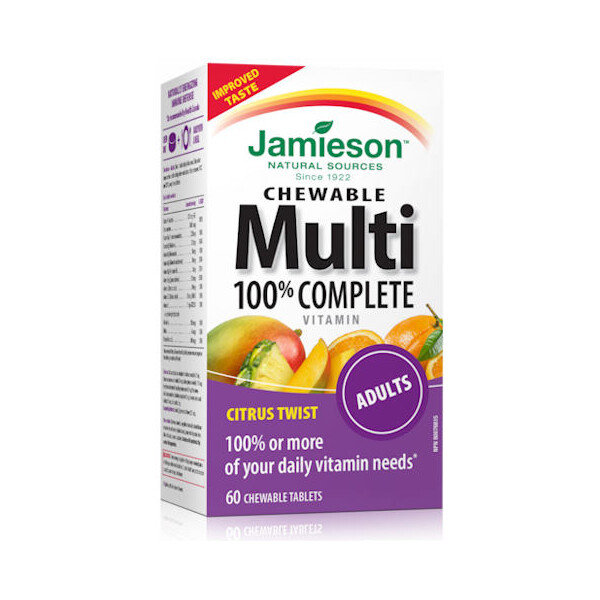 JAMIESON MULTIVITAMINI I MINERALI TABLETE ZA ŽVAKANJE A60