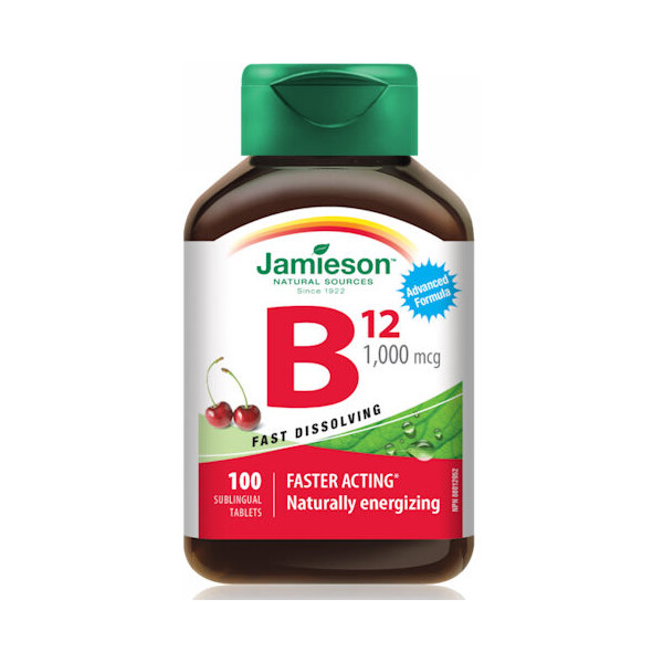 JAMIESON VITAMIN B12 1000 ΜCG TABLETE ZA ŽVAKANJE A100