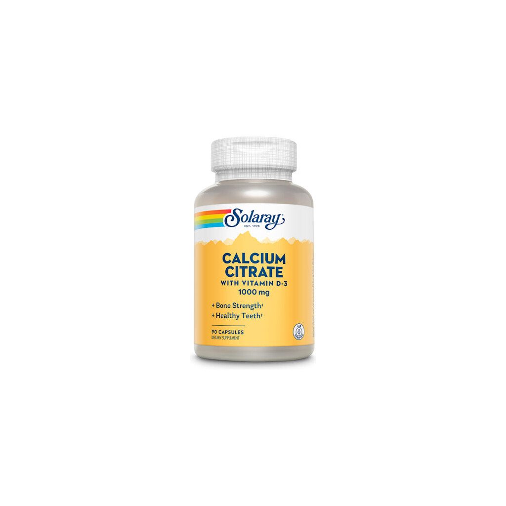SOLARAY CALCIUM CITRATE 1000MG + D3 KAPSULE A90