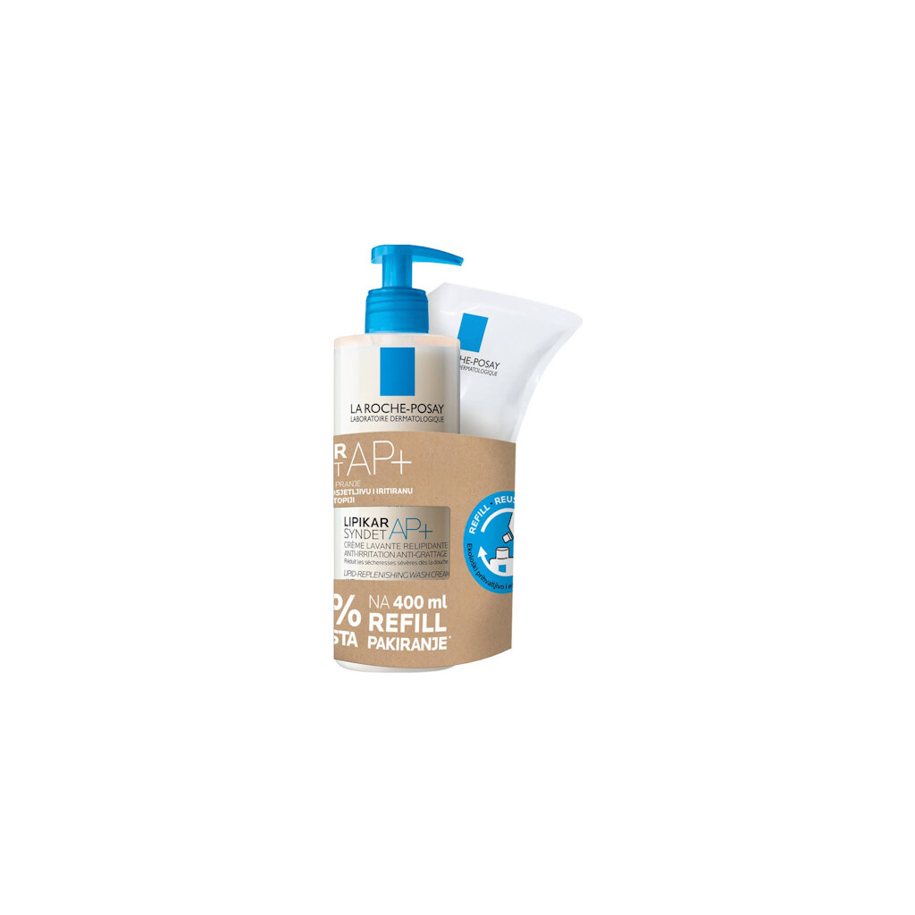 LA ROCHE POSAY LIPIKAR SYNDET AP+ 400ML + REFILL 400ML