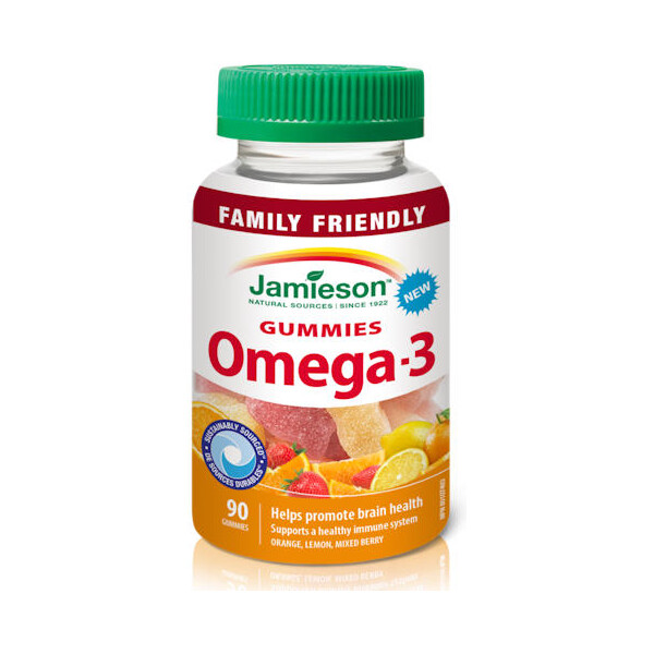 JAMIESON OMEGA-3 GUMMIES TABLETE ZA ŽVAKANJE A90 