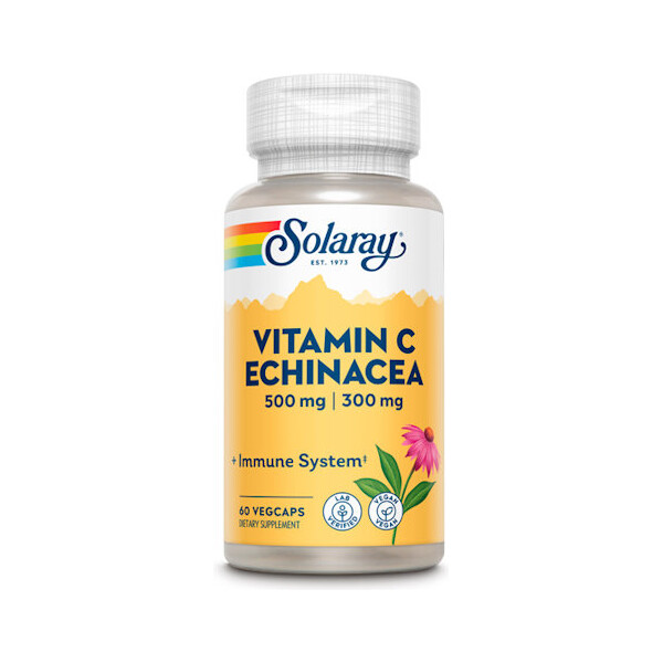 VITAMIN C + ECHINACEA KAPSULE A60 SOLARAY