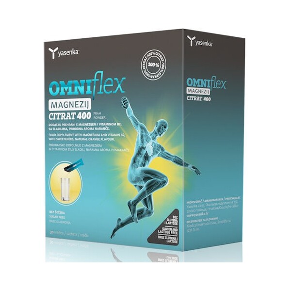 YASENKA OMNIFLEX MAGNEZIJ CITRAT 400 VREĆICE A30