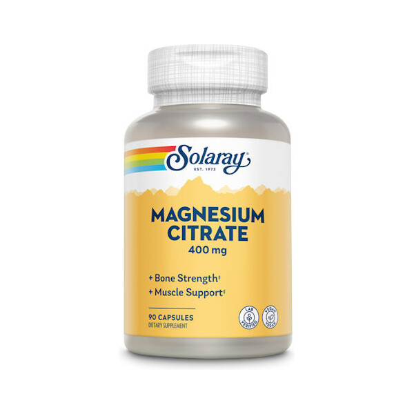 MAGNEZIJ CITRAT 400MG KAPSULE A90 SOLARAY