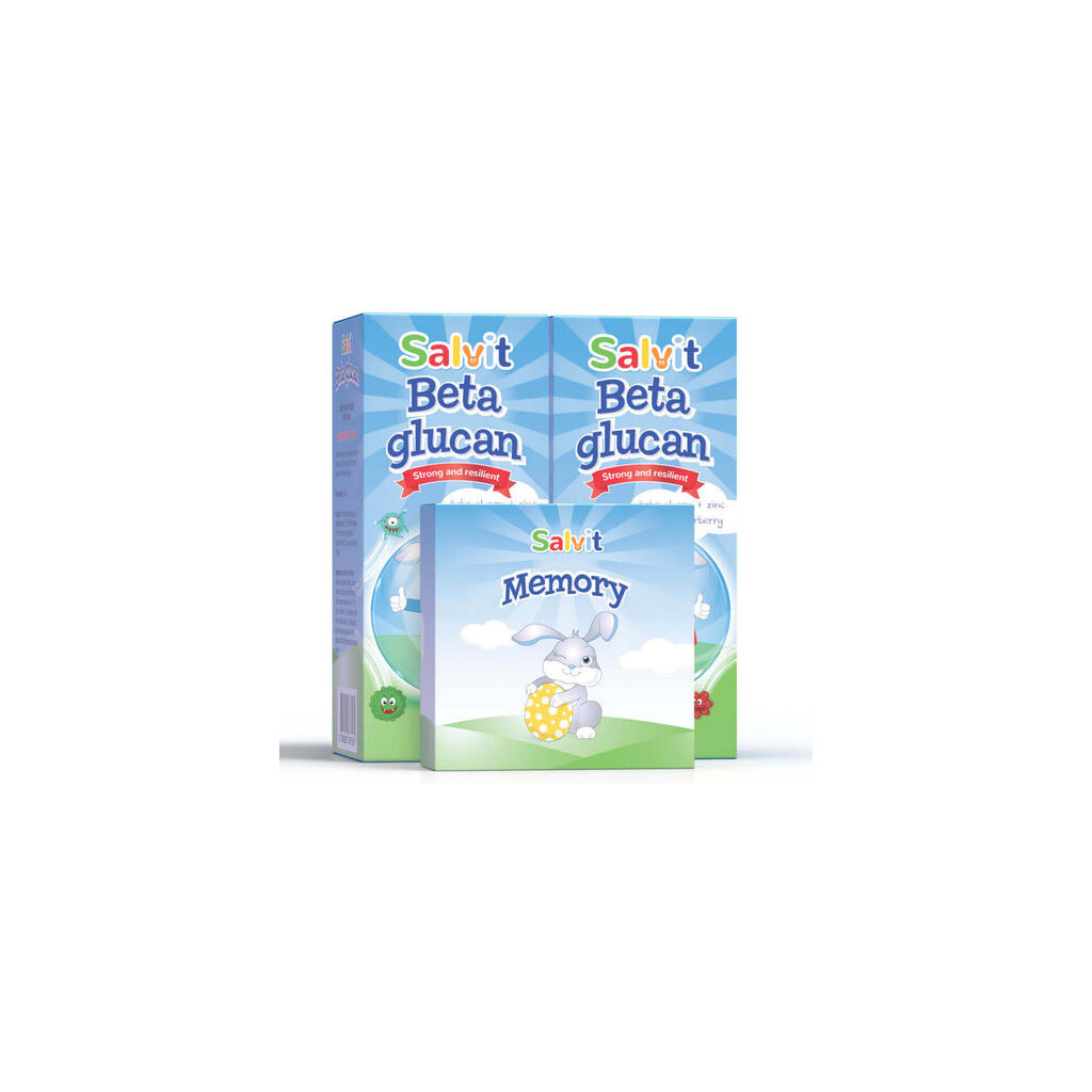SALVIT BETA GLUKAN DUO PAKET 2X150ML + MEMORY IGRA