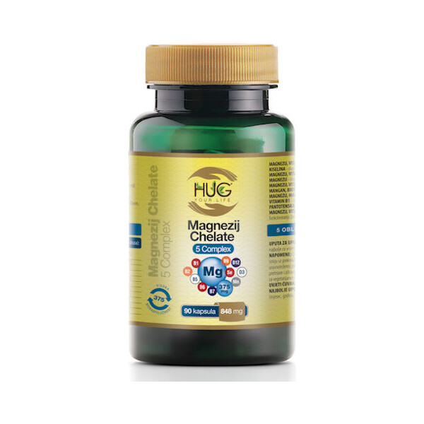 MAGNEZIJ CHELATE 5 COMPLEX KAPSULE A90 HUG YOUR LIFE