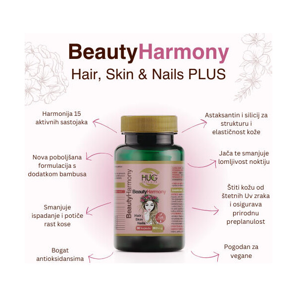 BEAUTY HARMONY HAIR, SKIN & NAILS PLUS KAPSULE A60 HUG YOUR LIFE