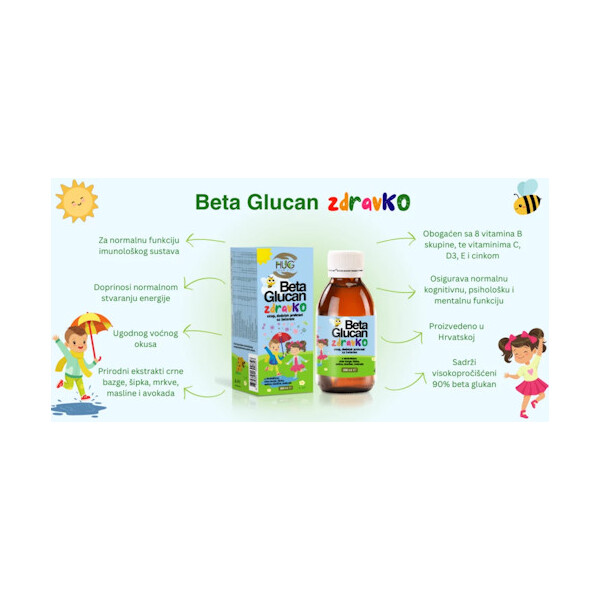 BETA GLUCAN ZDRAVKO 200 ML HUG YOUR LIFE