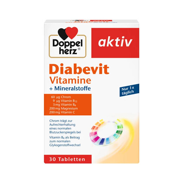 DIABEVIT TABLETE A30 DOPPELHERZ ACTIV 