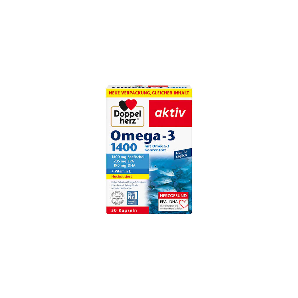 DOPPELHERZ ACTIV OMEGA-3 1400MG KAPSULE A30