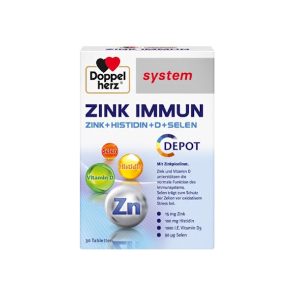 DOPPELHERZ SYSTEM CINK IMMUN TABLETE A30